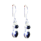 Agnes Black Dangle Earrings for Everyday Elegance Black Onyx Black Dangle
