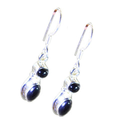 Agnes Black Dangle Earrings for Everyday Elegance