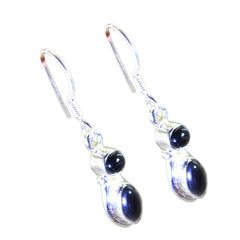 Agnes Black Dangle Earrings for Everyday Elegance
