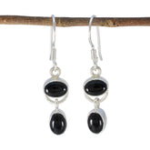 Micaela Black Dangle Earrings for Everyday Glam Black Onyx Black Dangle