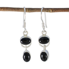 Micaela Black Dangle Earrings for Everyday Glam Black Onyx Black Dangle