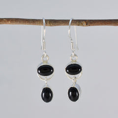 Micaela Black Dangle Earrings for Everyday Glam