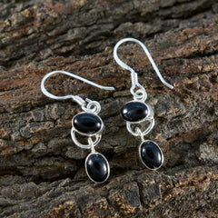 Micaela Black Dangle Earrings for Everyday Glam