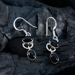 Micaela Black Dangle Earrings for Everyday Glam