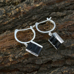 Emma Black Dangle Earrings for Everyday Glam