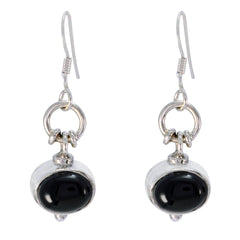 Charlotte Black Dangle Earrings for Everyday Glam Black Onyx Black Dangle