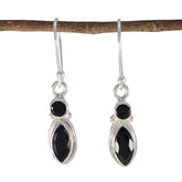 Anna Black Dangle Earrings for Stylish Looks Black Onyx Black Dangle