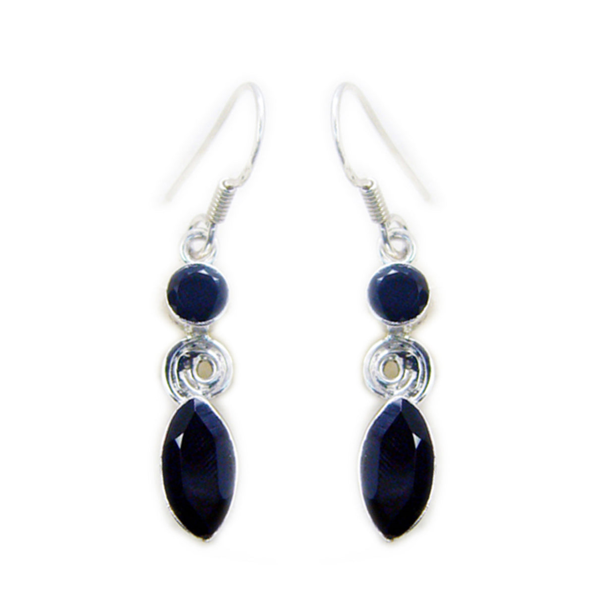 Katarina Black Dangle Earrings for Chic Style Black Onyx Black Dangle