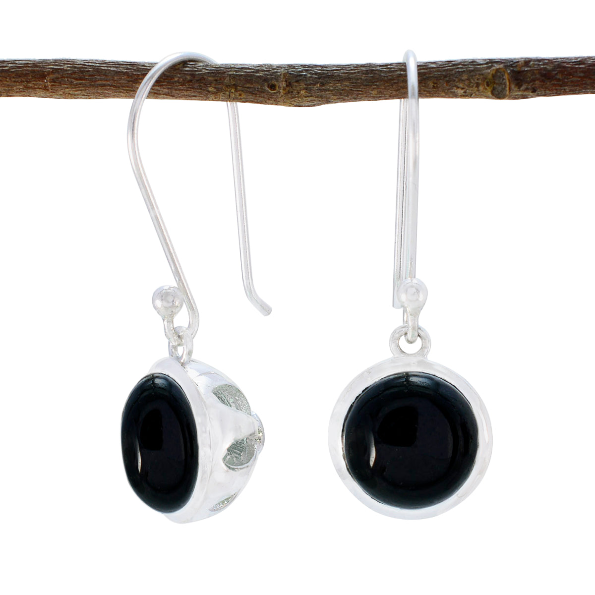 Autumn Black Dangle Earrings for Everyday Glam Black Onyx Black Dangle