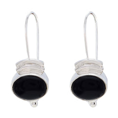 Claire Black Dangle Earrings for Everyday Glam Black Onyx Black Dangle