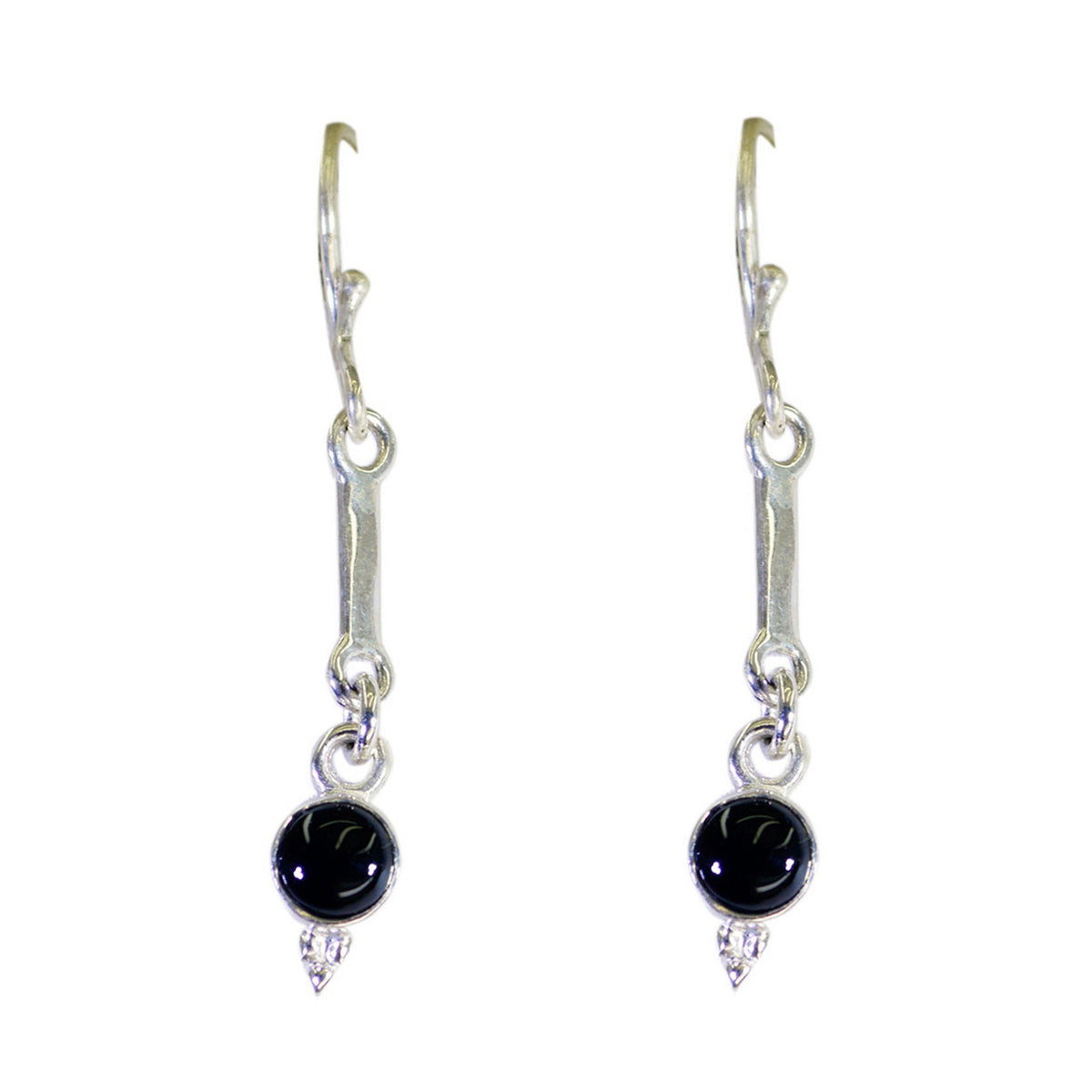 Luna Black Dangle Earrings for Everyday Glam Black Onyx Black Dangle
