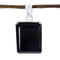 Evelyn Black Eternity Statement Pendant