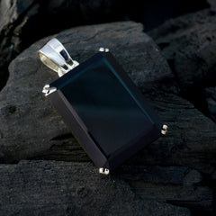 Evelyn Black Eternity Statement Pendant