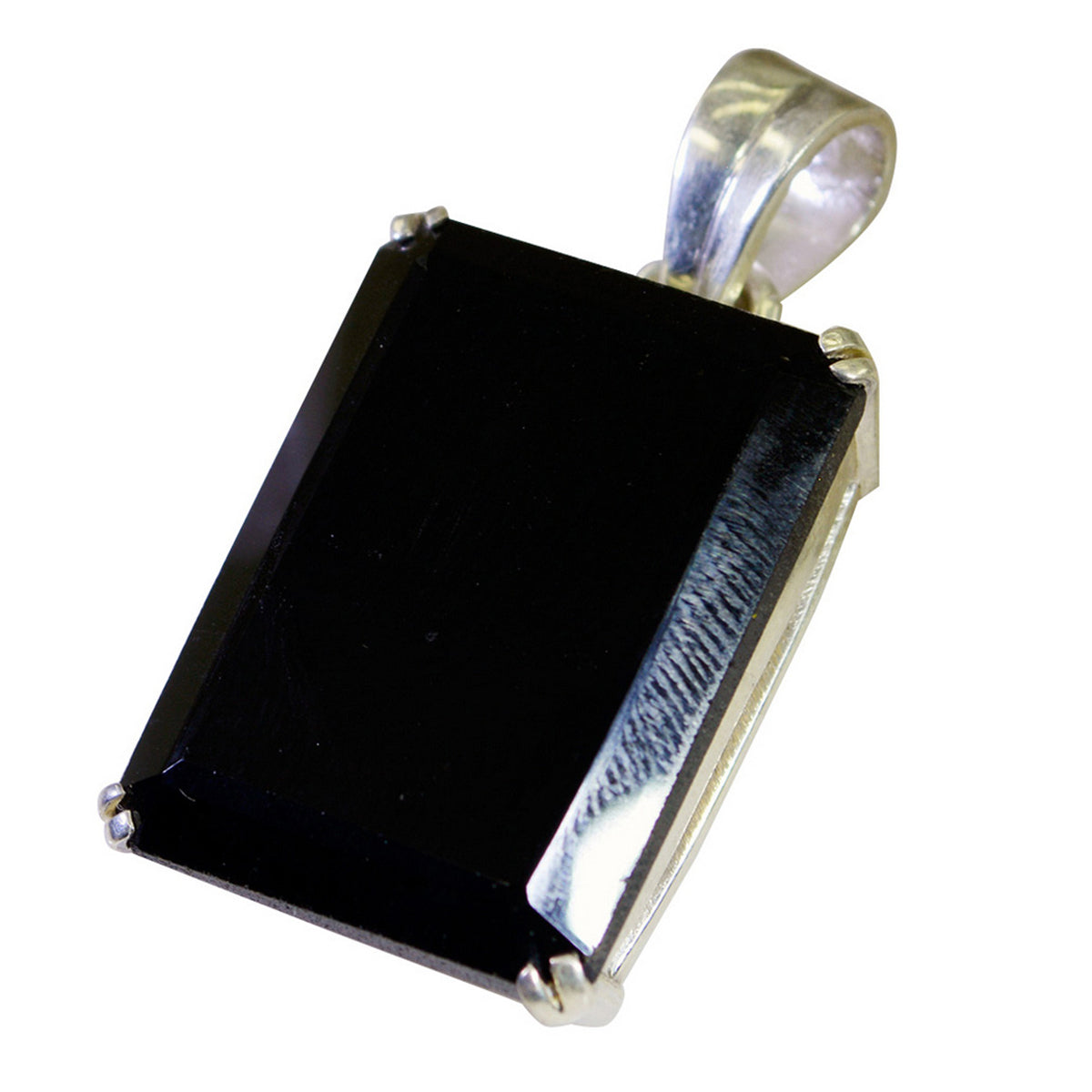 Evelyn Black Eternity Statement Pendant Black Onyx Black Black