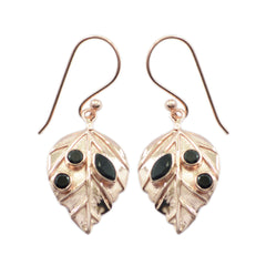 Ida Black Featherlight Dangle Earrings for Chic Style Black Onyx Black Dangle