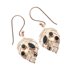 Ida Black Featherlight Dangle Earrings for Chic Style