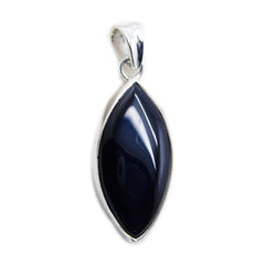Savannah Black Gemstone Pendant for Everyday Elegance Black Onyx Black Black