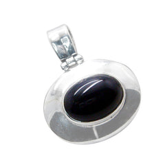 Patricia Black Gemstone Pendant - Elegant Silver Design