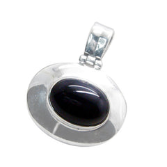 Patricia Black Gemstone Pendant - Elegant Silver Design