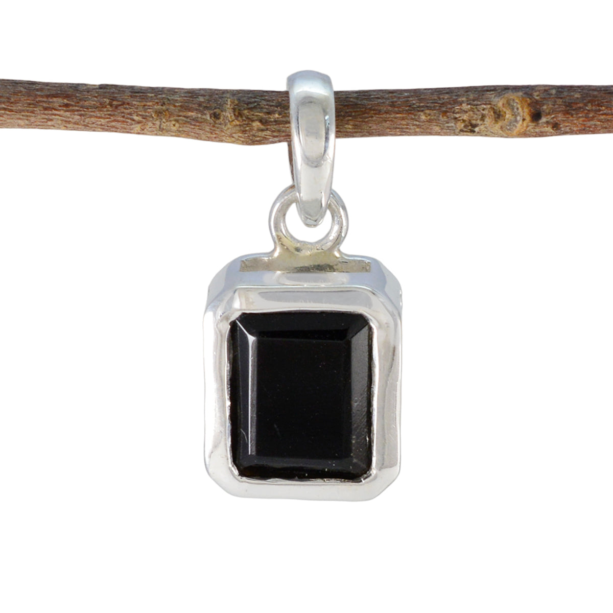 Julia Black Gemstone Pendant for Everyday Glam Black Onyx Black Black