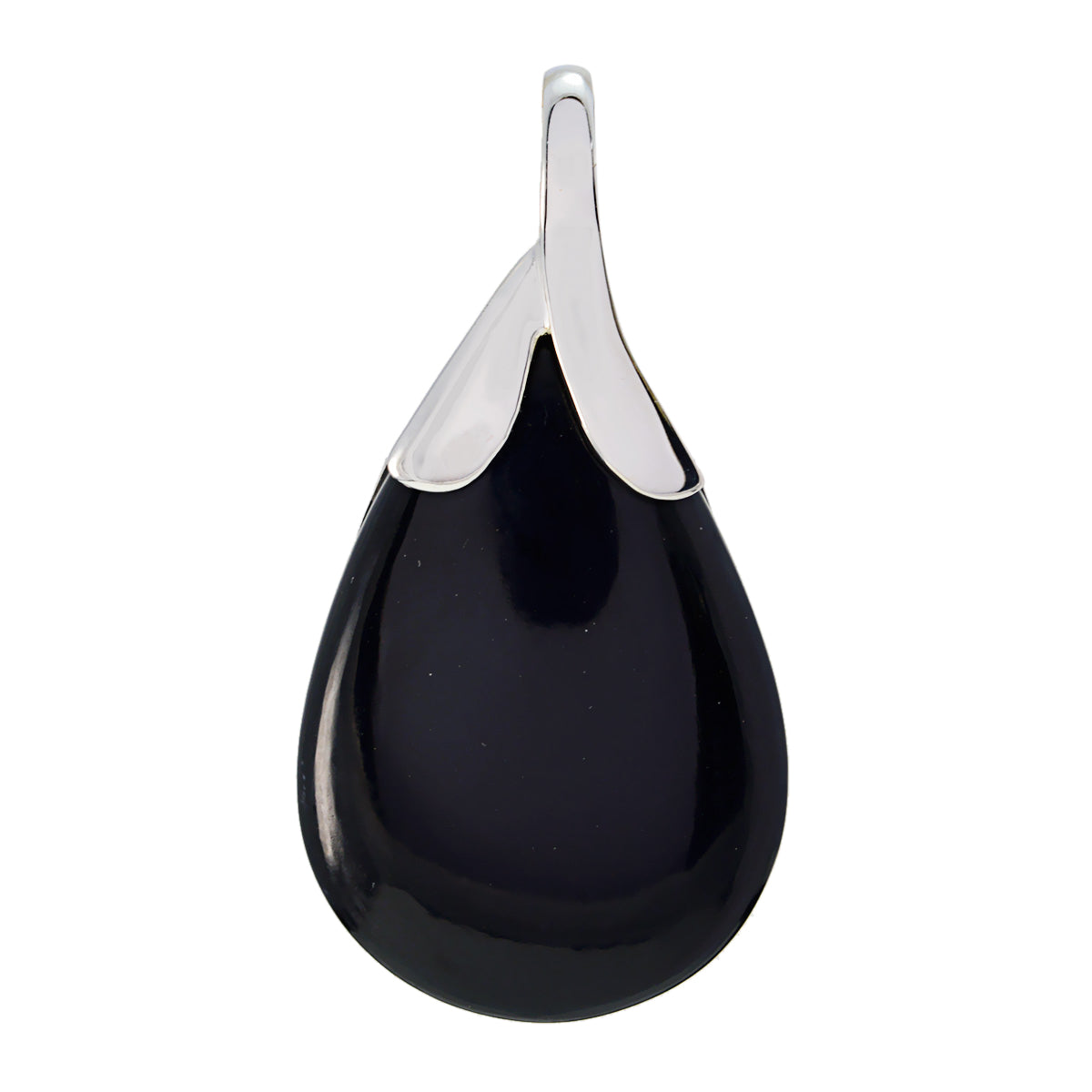 Freya Black Gemstone Pendant for Everyday Elegance Black Onyx Black Black