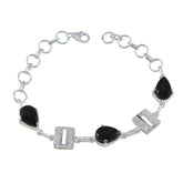Alice Black Links Bracelet for Women - Stylish Charm Black Onyx Black