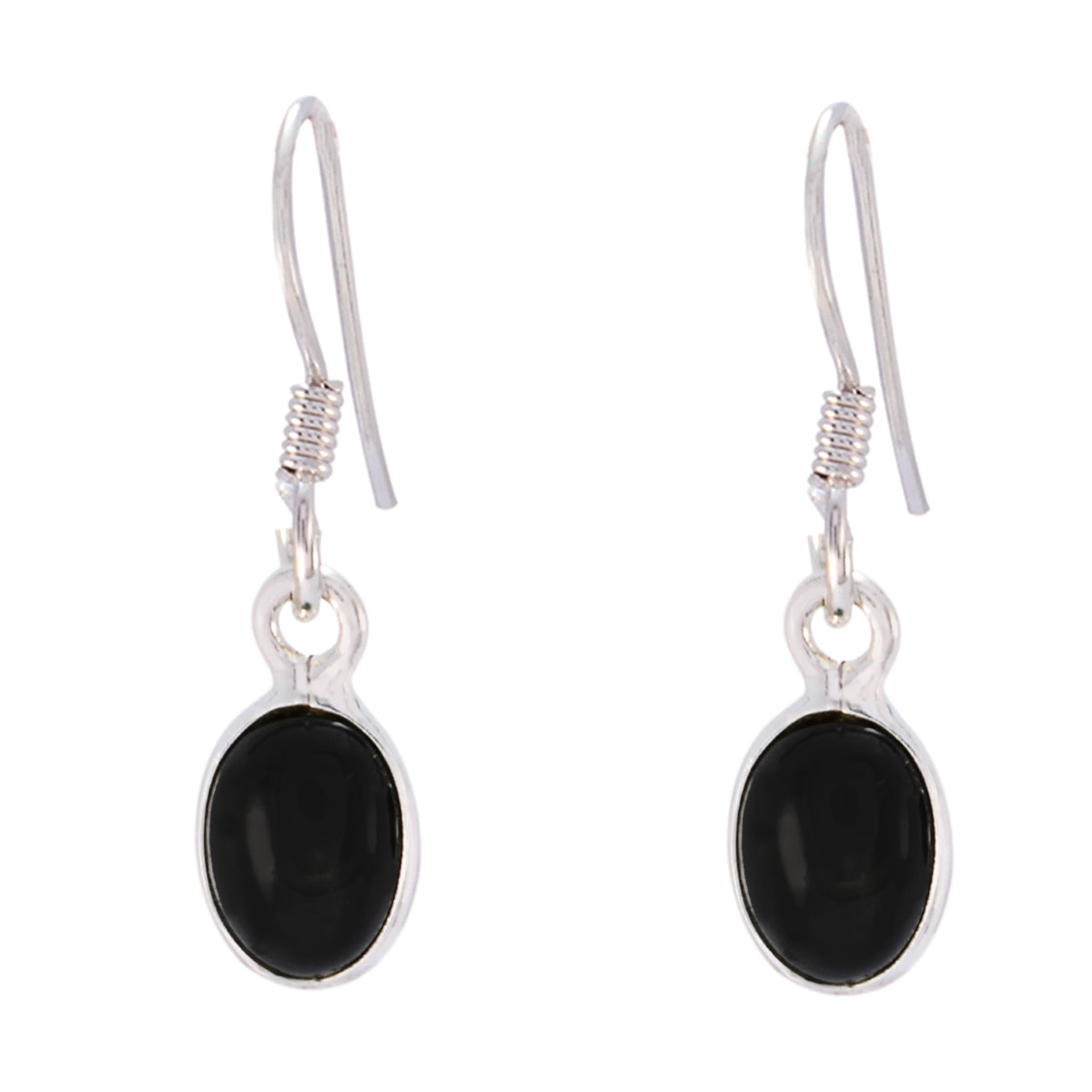Sofía Black Minimalist Dangle Earrings for Everyday Glam Black Onyx Black Dangle