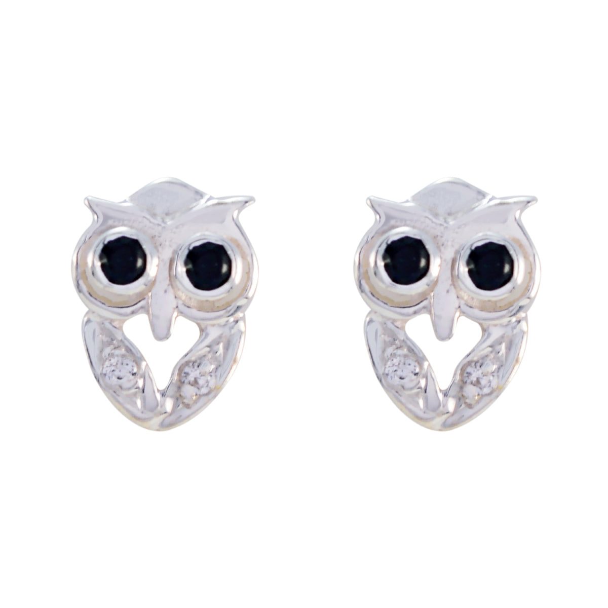 Grace Black Owl Stud Earrings for Every Occasion Black Onyx Black Stud