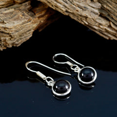Eliza Black Solitaire Dangle Earrings for Stylish Glam