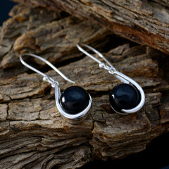 Emilia Black Solitaire Dangle Earrings for Glam Looks