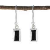 Layla Black Solitaire Dangle Earrings for Everyday Glam Black Onyx Black Dangle