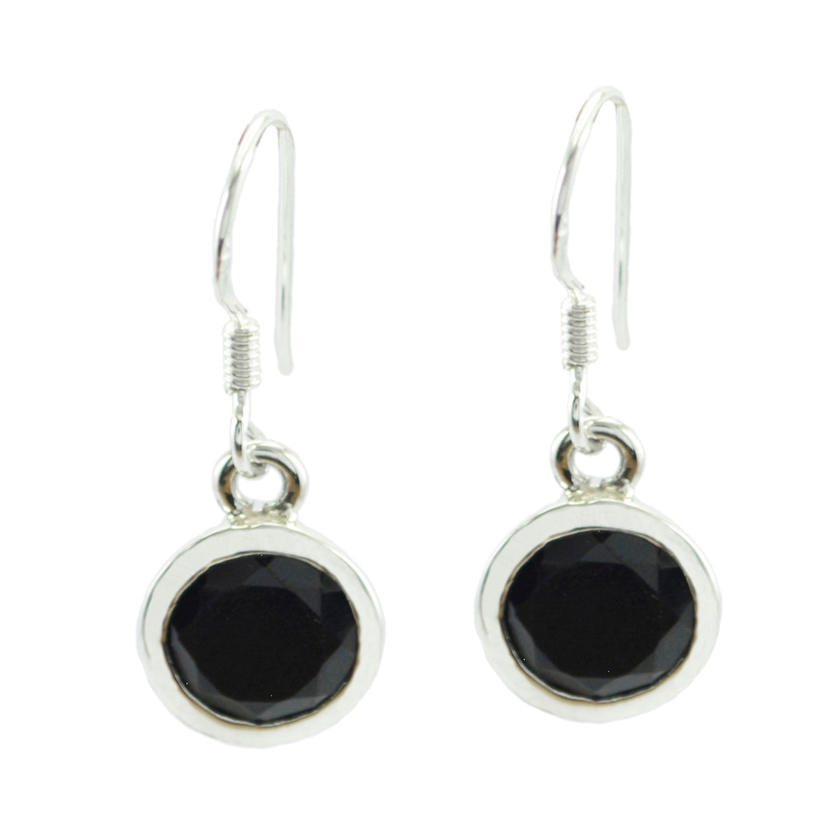 Lucia Black Solitaire Dangle Earrings for Every Occasion Black Onyx Black Dangle