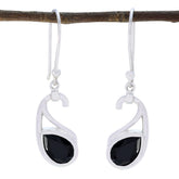 Sofia Black Solitaire Dangle Earrings for Every Occasion Black Onyx Black Dangle