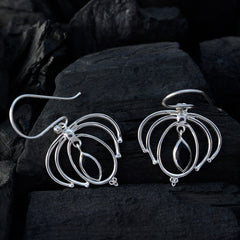 Genesis Black Solitaire Dangle Earrings - Stylish Design