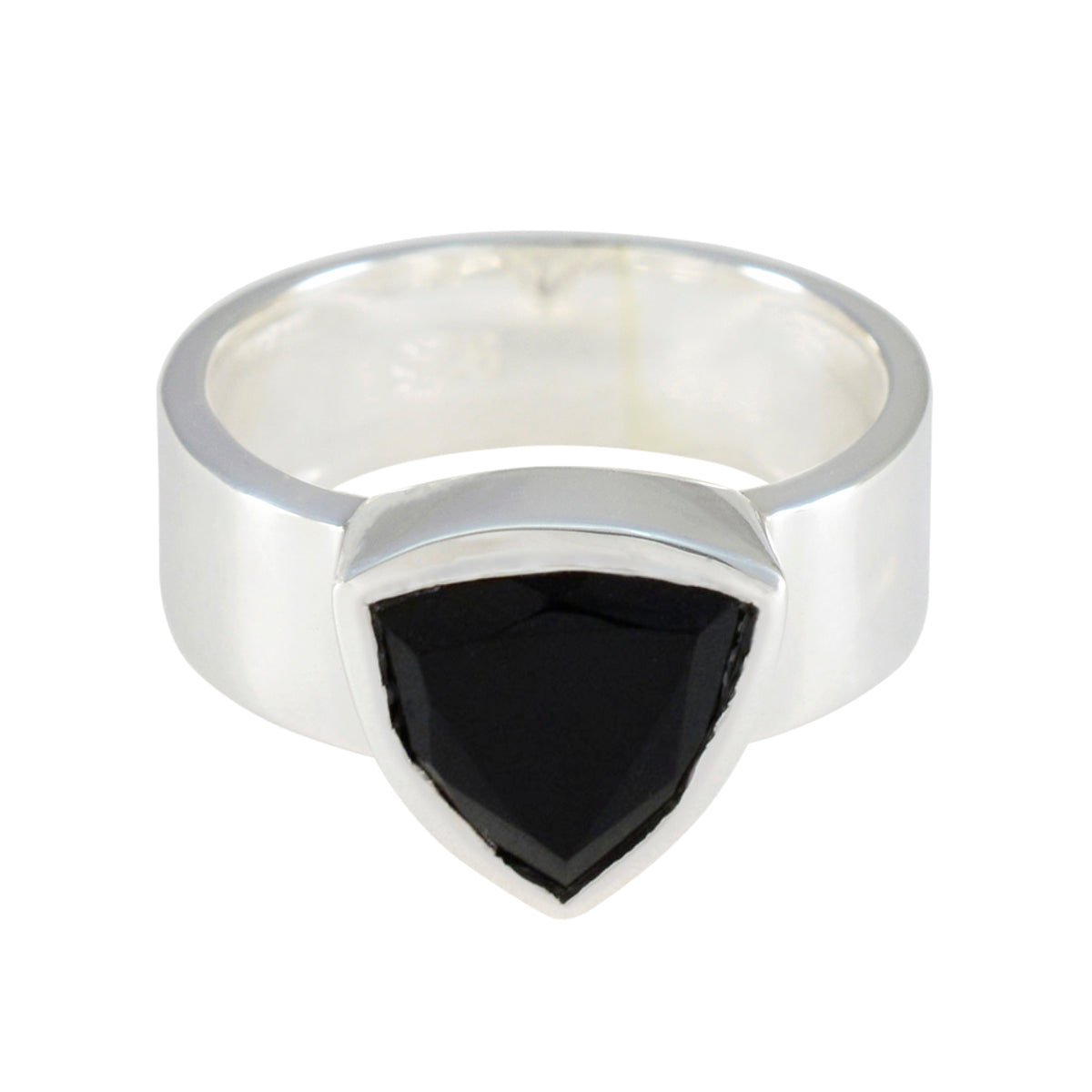 Zoey Black Solitaire Ring - Elegant Fashion Statement Black Onyx Black