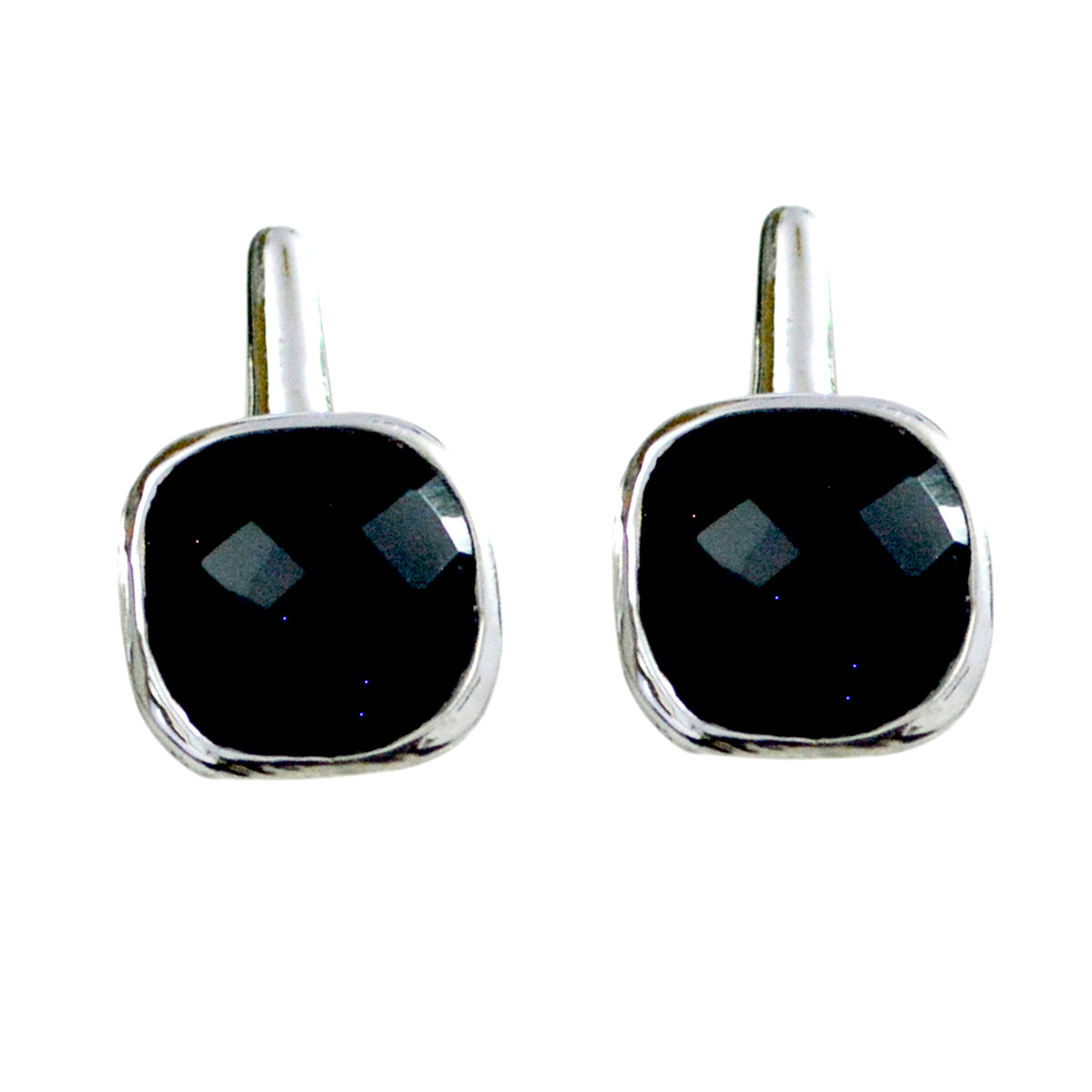 Isabel Black Solitaire Stud Earrings for Everyday Glam Black Onyx Black Stud
