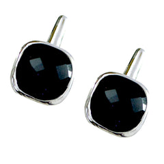 Isabel Black Solitaire Stud Earrings for Everyday Glam