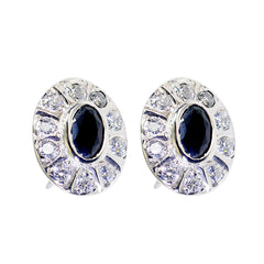 Isla Black Stud Earrings with Elegant Design Black Onyx Black Stud