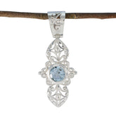 Isabella Blue Antique Pendant for Fashion Jewelry Blue Topaz Blue Blue