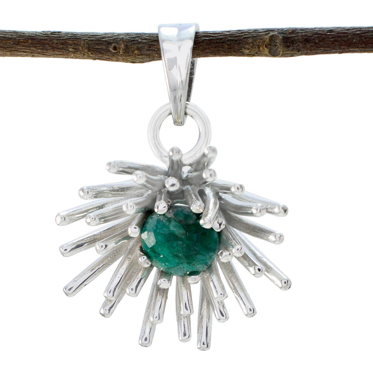 Pilar Blue Armor Pendant Necklace with Gemstone Detail Iolite Blue Blue