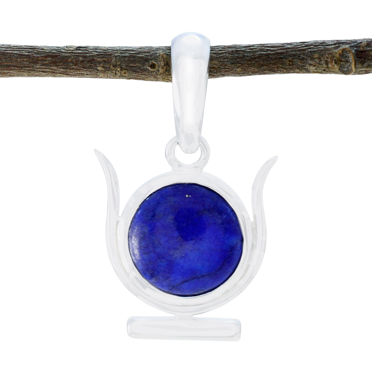 Lea Blue Armor Pendant Online - Unique Gemstone Jewelry Lapis Lazuli Blue Blue