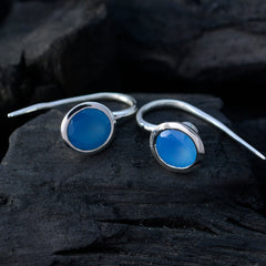 Rebeca Blue Dainty Solitaire Earrings for Everyday Glam