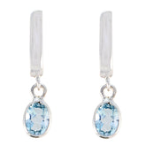Eleanor Blue Dangle Earrings India for Everyday Glam Blue topaz Blue Dangle