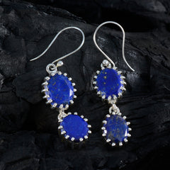 Lea Blue Dangle Earrings with Stunning Gemstones