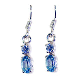 Addison Blue Dangle Earrings for Everyday Elegance Blue Topaz Blue Dangle