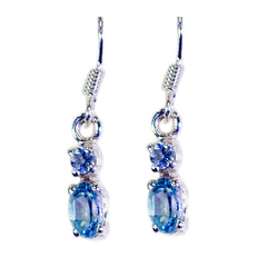 Addison Blue Dangle Earrings for Everyday Elegance Blue Topaz Blue Dangle