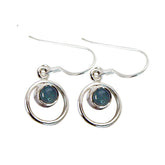 Constanza Blue Dangle Earrings for Everyday Glam Blue Chalcedony Blue Dangle