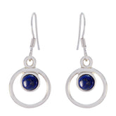 Daniela Blue Dangle Earrings with Lapis Lazuli Charm Lapis Lazuli Blue Dangle