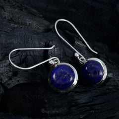 Camilla Blue Dangle Earrings with Lapis Lazuli Design