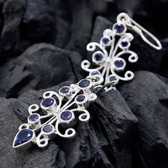 Amelia Blue Dangle Earrings with Stunning Design